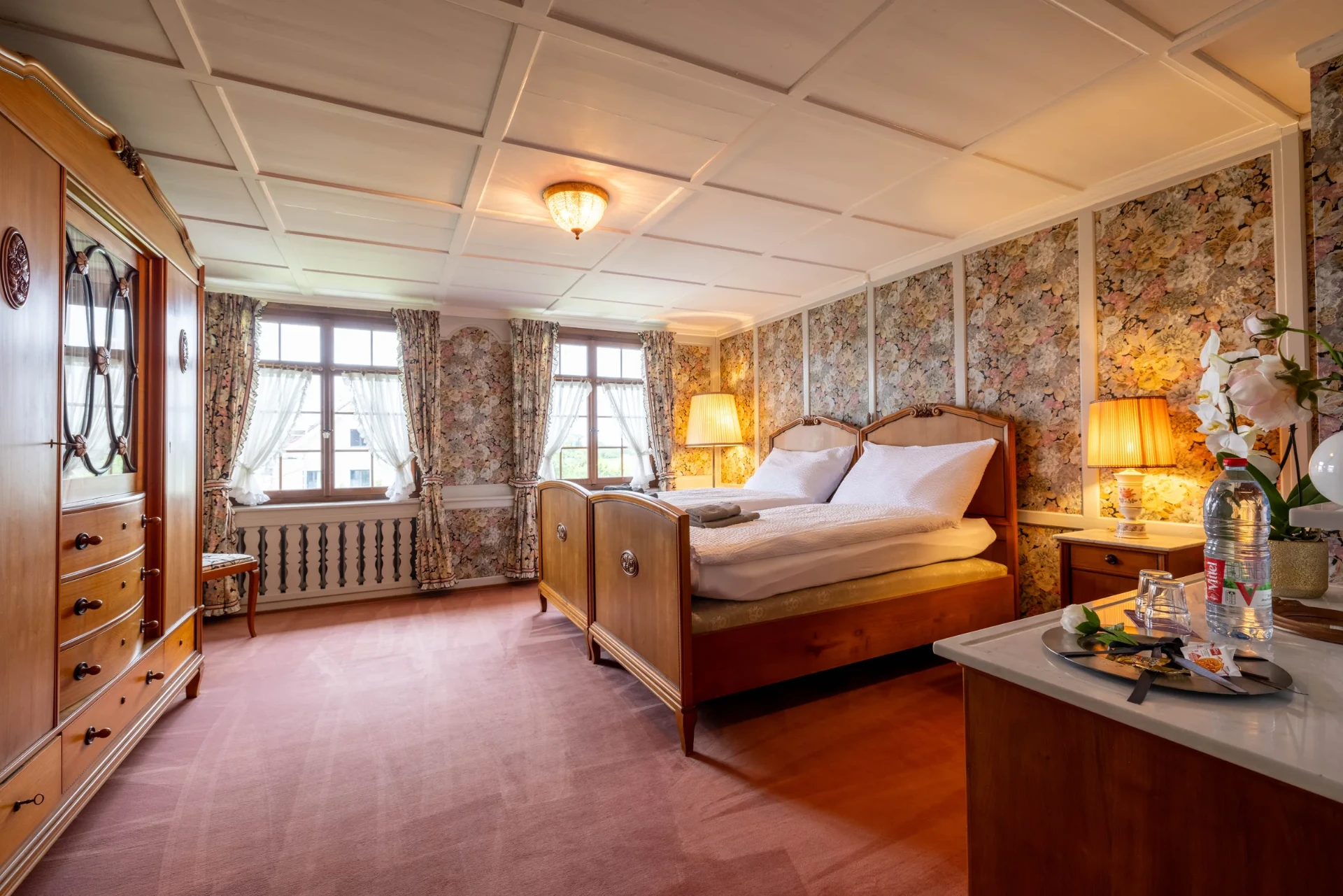 Doppelzimmer „Hortensie“ im 1. Obergeschoss, Ansicht 2