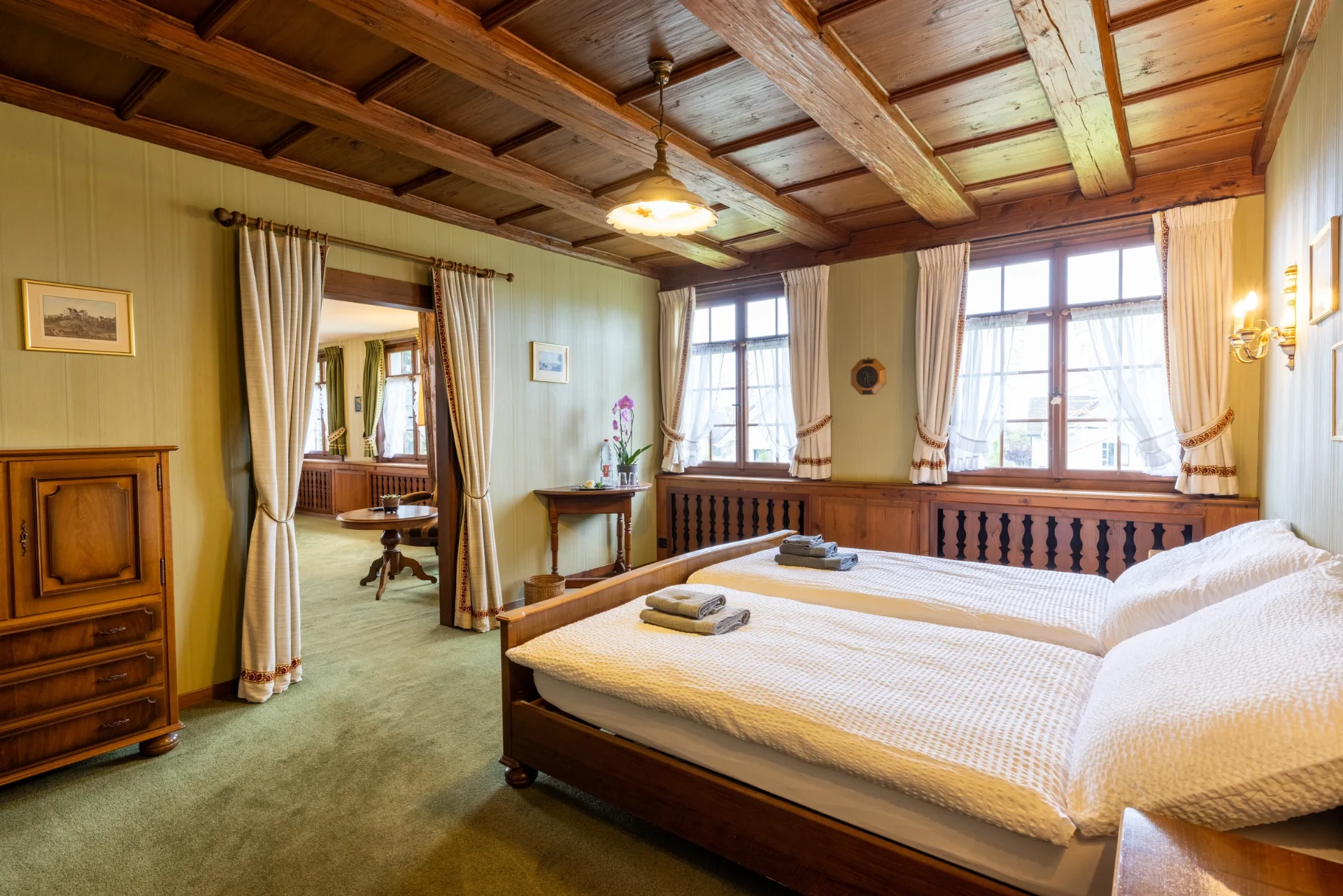 Doppelzimmer „Anemone“ im 1. Obergeschoss, Ansicht 2